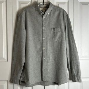 L.O.G.G By H&M Men’s Grey Button Down Shirt Size L